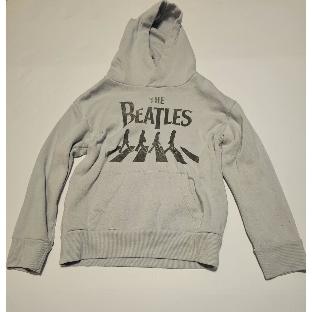 The Beatles Abbey Road Hoodie Kids Small 6/7 Gray Pullover Sweatshirt